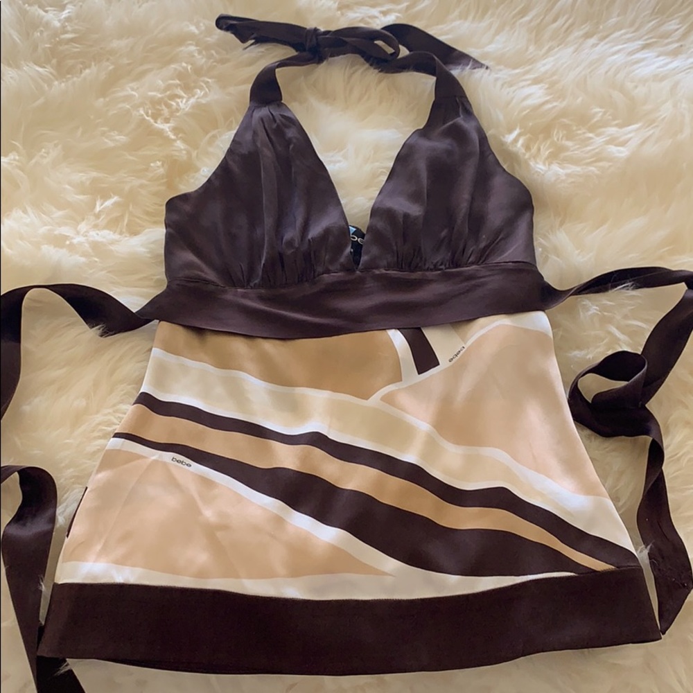 BEBE Silk Tank